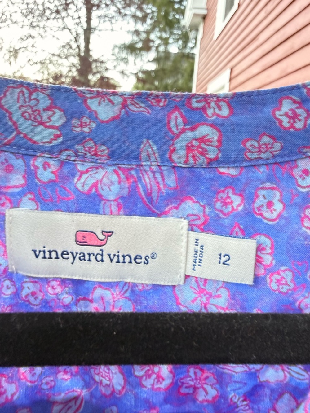 Vineyard Vines Lavender and Lilac Floral Ruffle Mini Dress - Picture 2 of 6